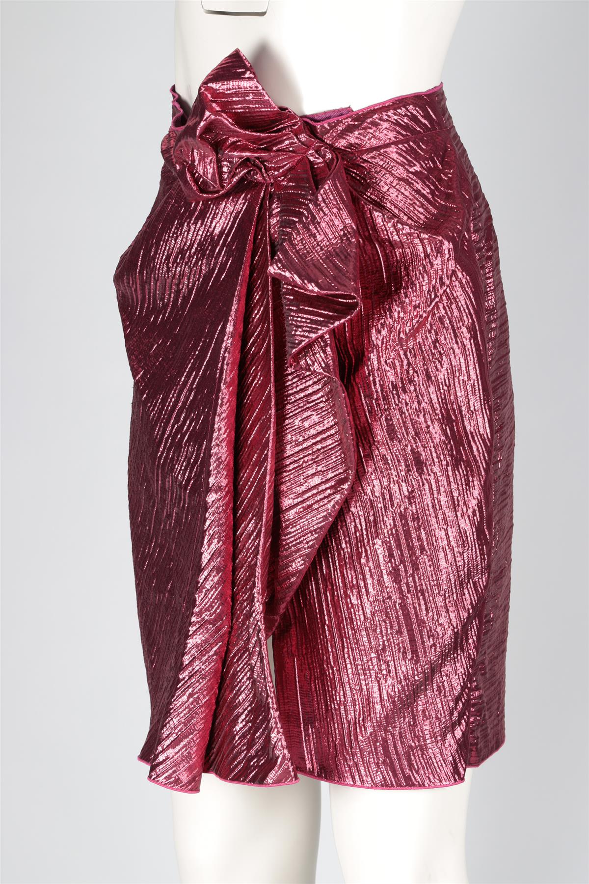 LANVIN PINK 2014 MINI SKIRT FR 40 UK 12 - Image 3