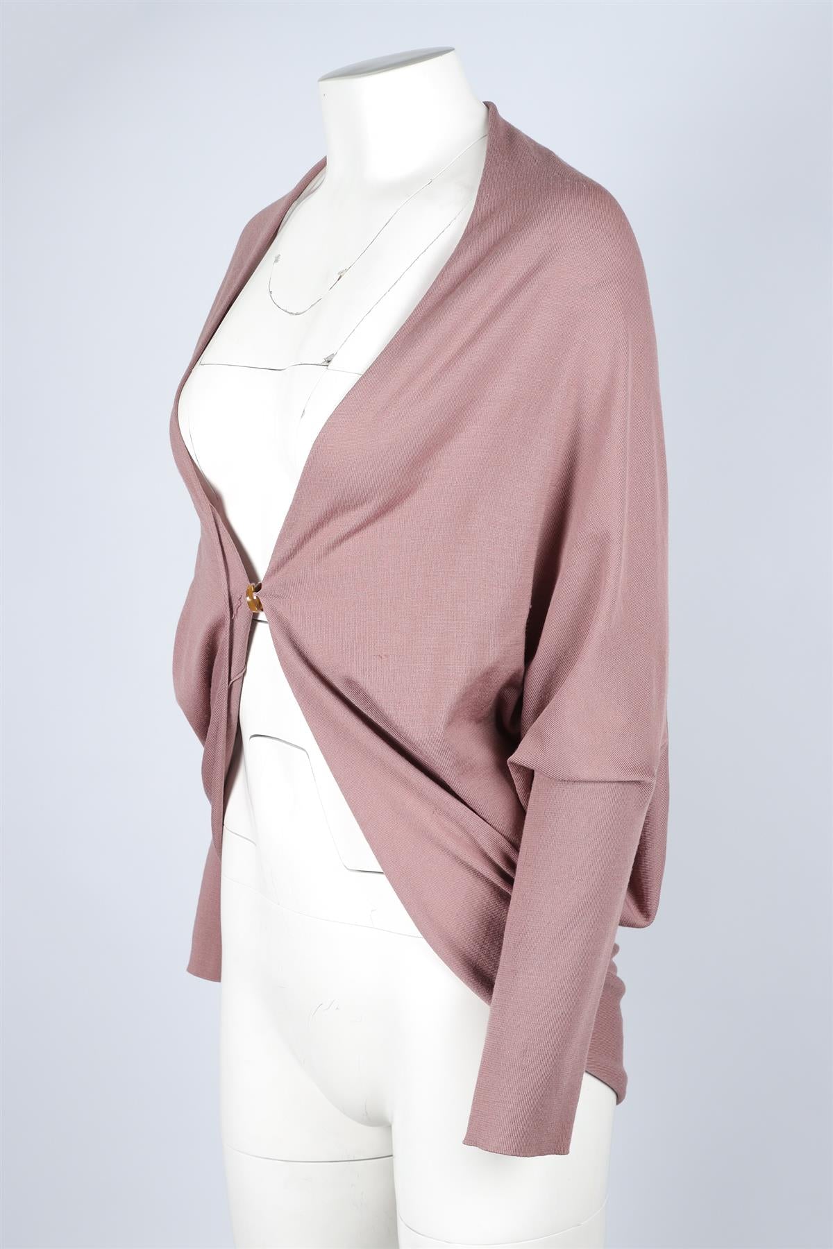 LANVIN PINK WOOL CARDIGAN LARGE - Image 3