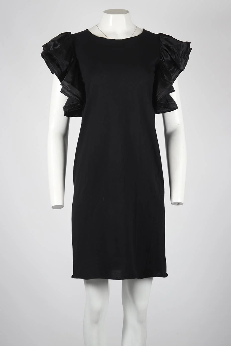 LANVIN SILK AND COTTON MINI DRESS MEDIUM - Image 2
