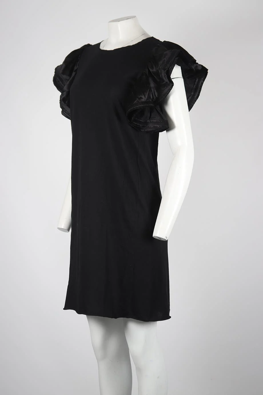 LANVIN SILK AND COTTON MINI DRESS MEDIUM - Image 3