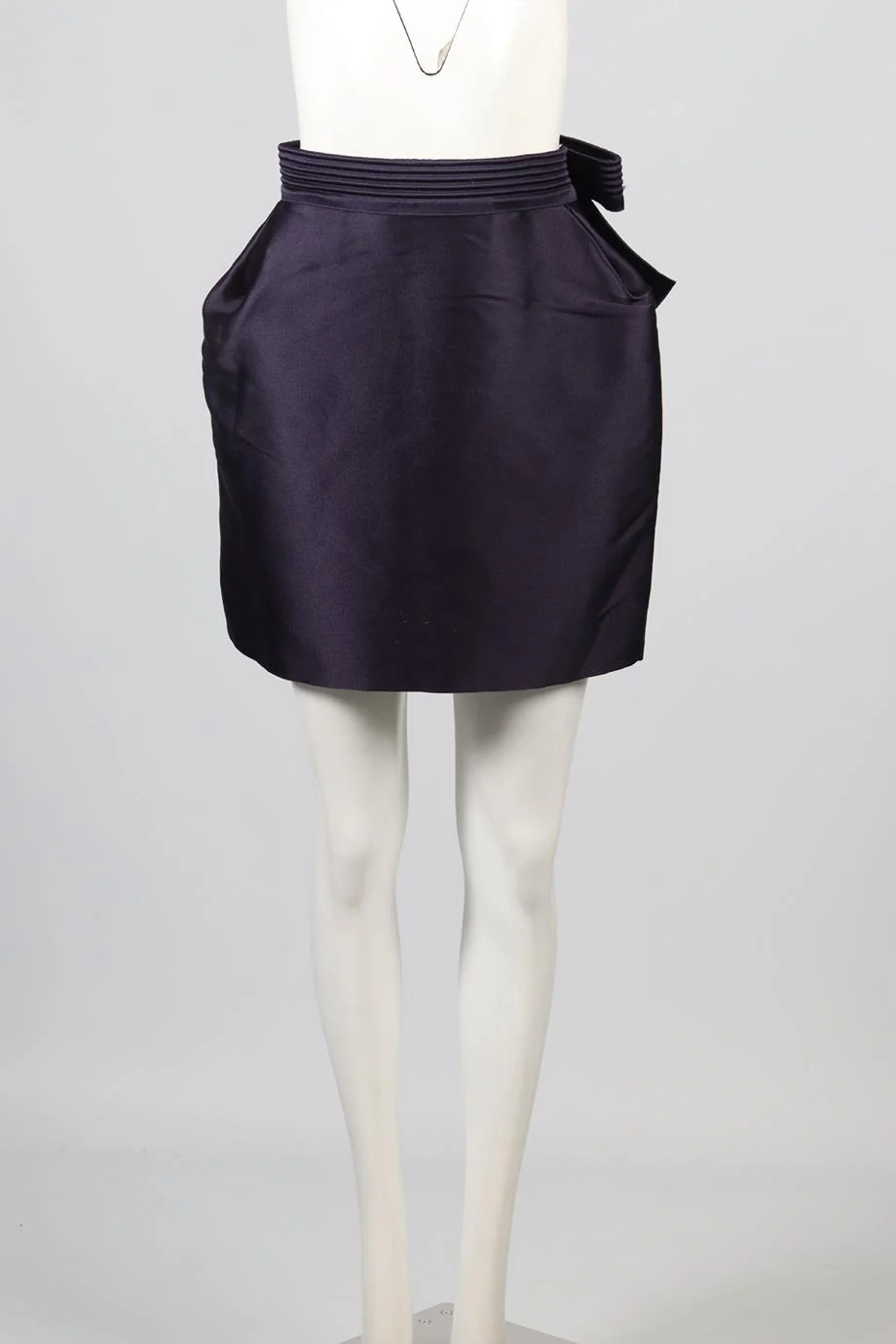 LANVIN SILK BLEND MINI SKIRT FR 36 UK 8 - Image 2