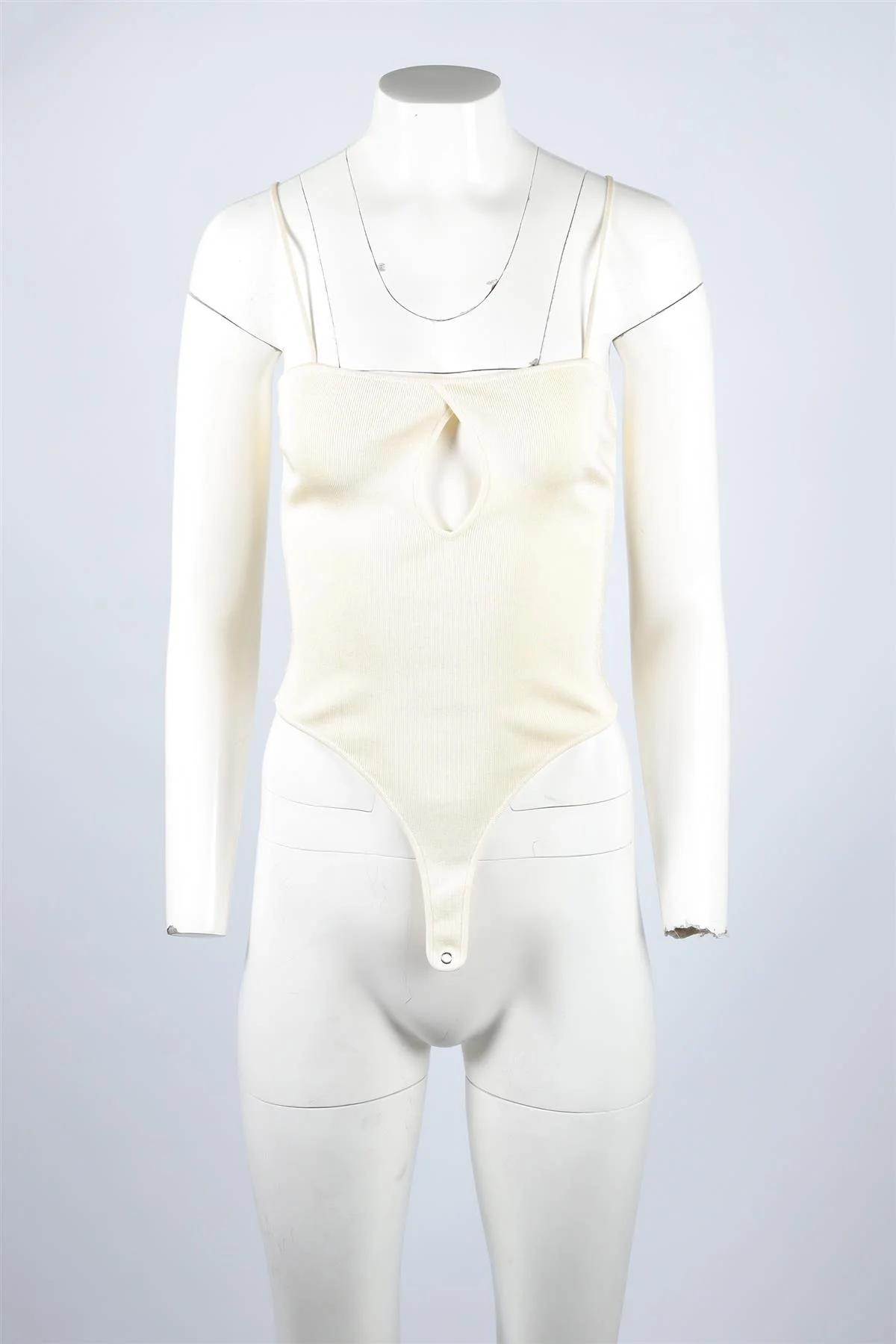 LAPOINTE CREAM KNIT BODYSUIT XSMALL - Image 2