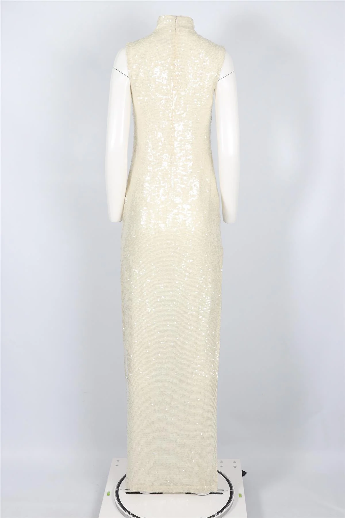 LAPOINTE CREAM SEQUIN MAXI DRESS US 2 UK 6 - Image 4