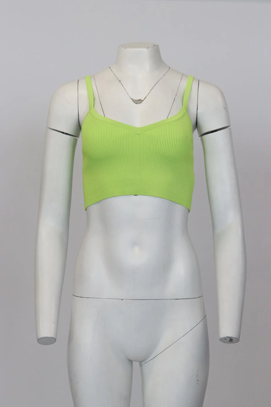 LAPOINTE CROPPED RIBBED KNIT TOP SMALL - Image 2