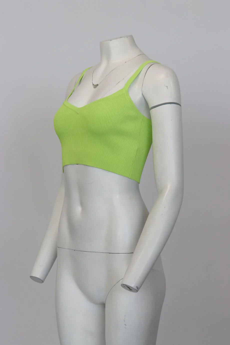 LAPOINTE CROPPED RIBBED KNIT TOP SMALL - Image 3