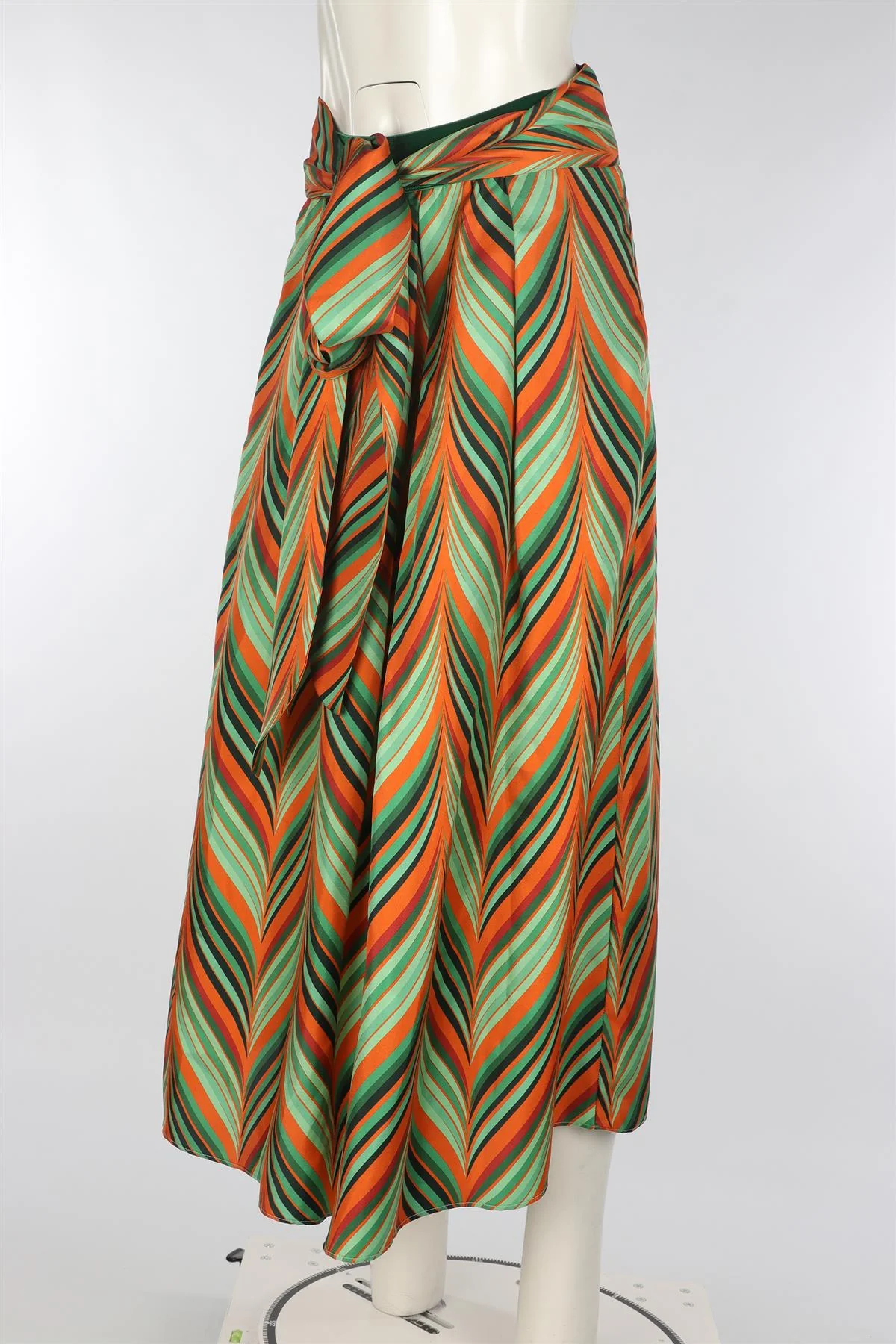 LE GONNE RUFFIANE + GRAND HOTEL TREMEZZO MULTI SILK MAXI SKIRT SMALL - Image 3