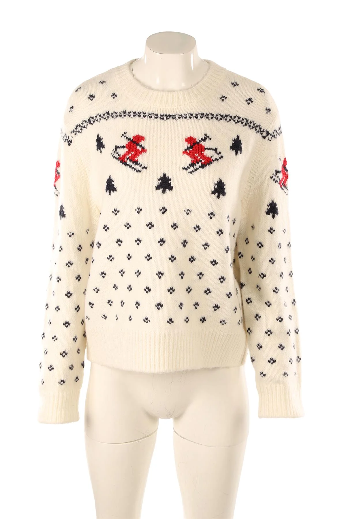 LE JEAN CREAM WOOL SWEATER MEDIUM - Image 2