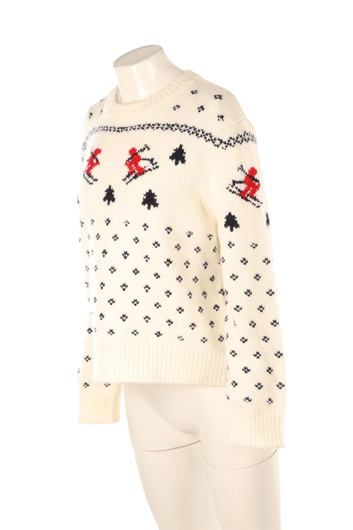 LE JEAN CREAM WOOL SWEATER MEDIUM - Image 3