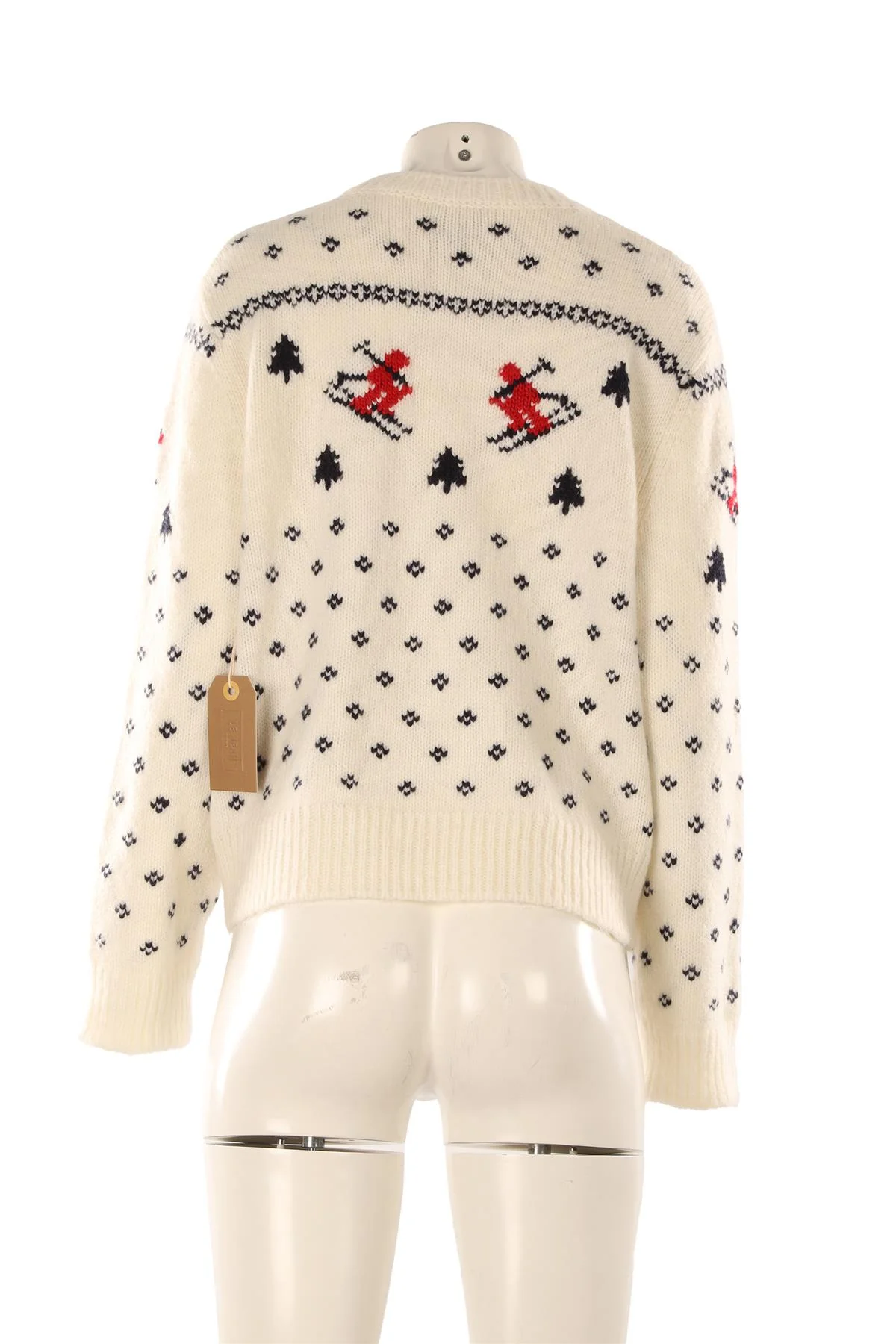 LE JEAN CREAM WOOL SWEATER MEDIUM - Image 4