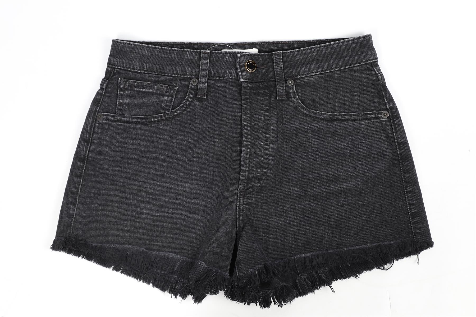 LE JEAN HIGH RISE DENIM SHORTS W27 UK 8-10 - Image 2