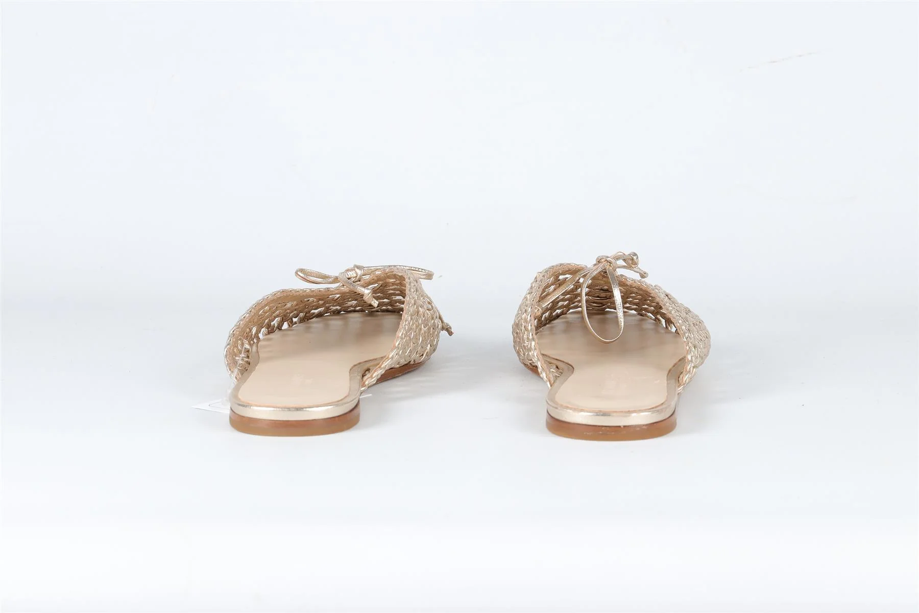 LE MONDE BERYL GOLD LEATHER MULES EU 38 UK 5 US 8 - Image 5