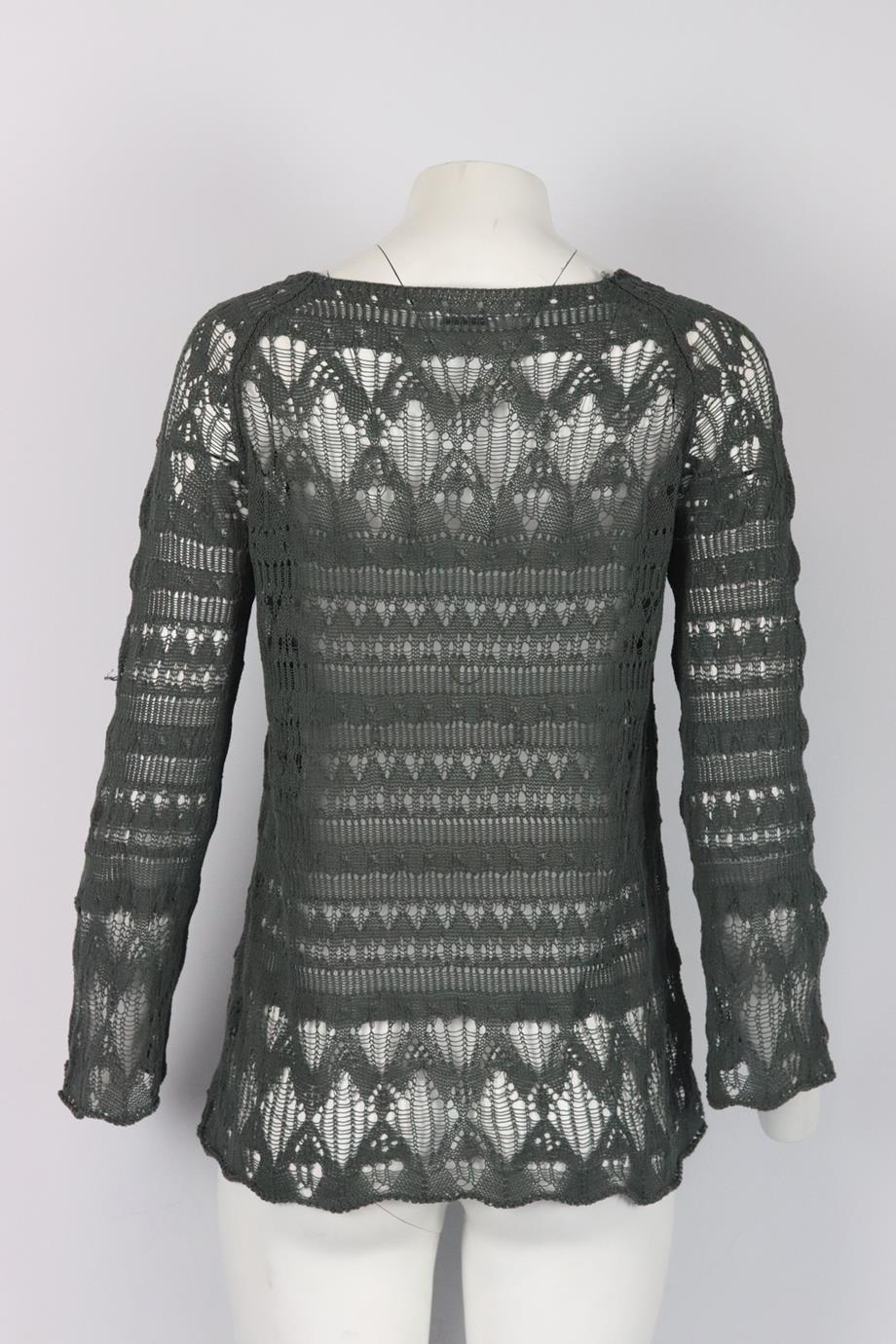LEBOR GABALA CROCHET KNIT TOP SMALL - Image 4