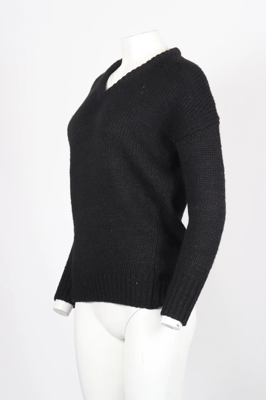 LEETHA SILK AND CASHMERE BLEND SWEATER XSMALL - Image 3