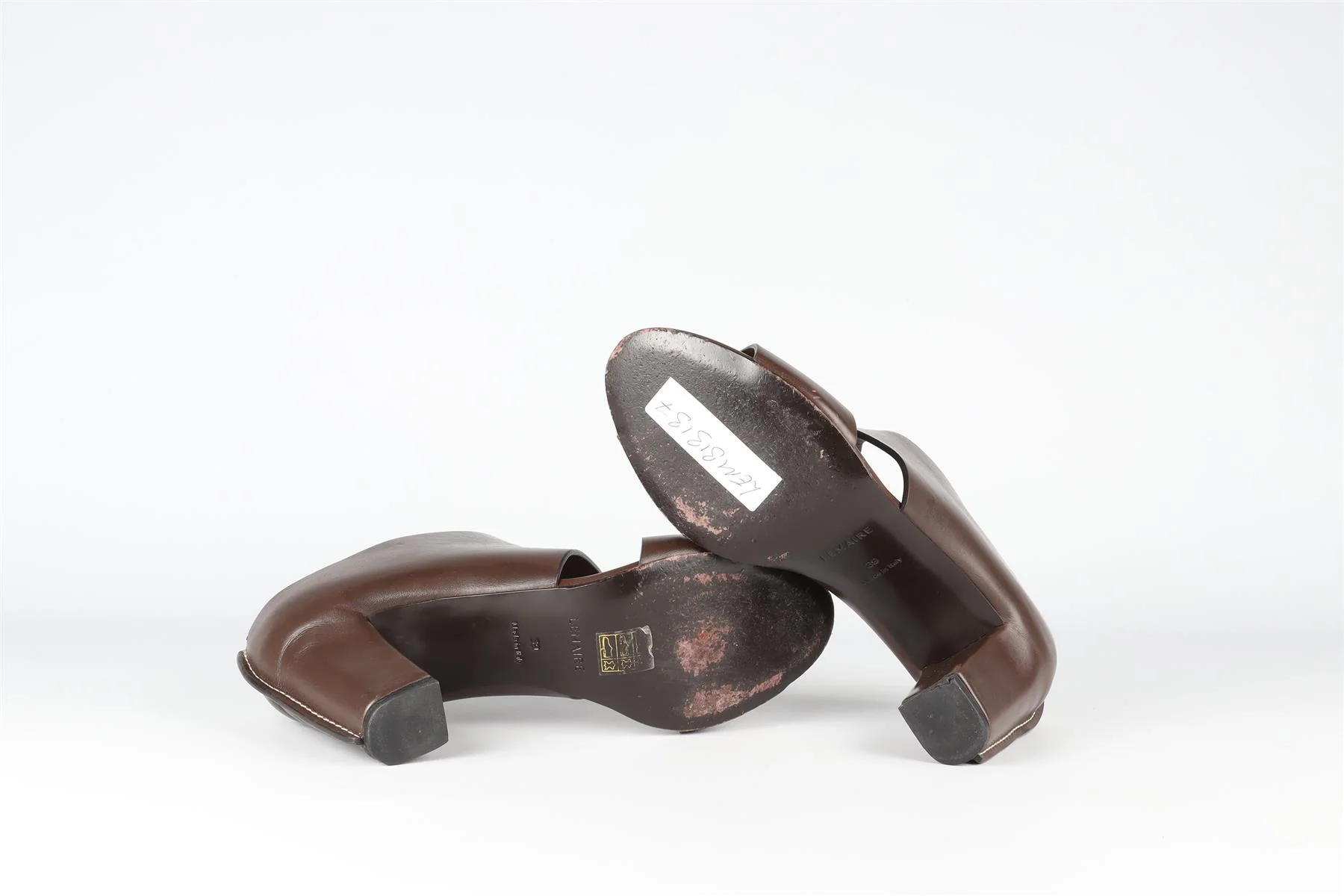LEMAIRE BROWN LEATHER MULES EU 39.5 UK 6.5 US 9.5 - Image 6