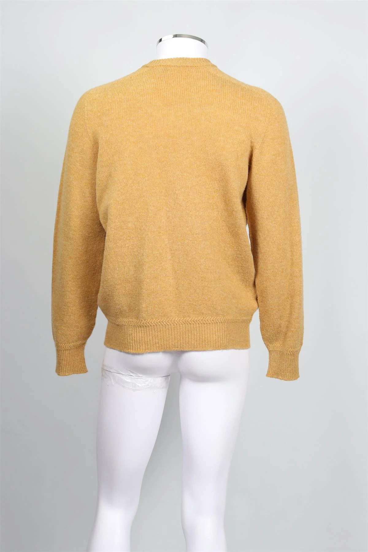 LEMAIRE YELLOW MEN'S WOOL SWEATER SMALL - Image 4