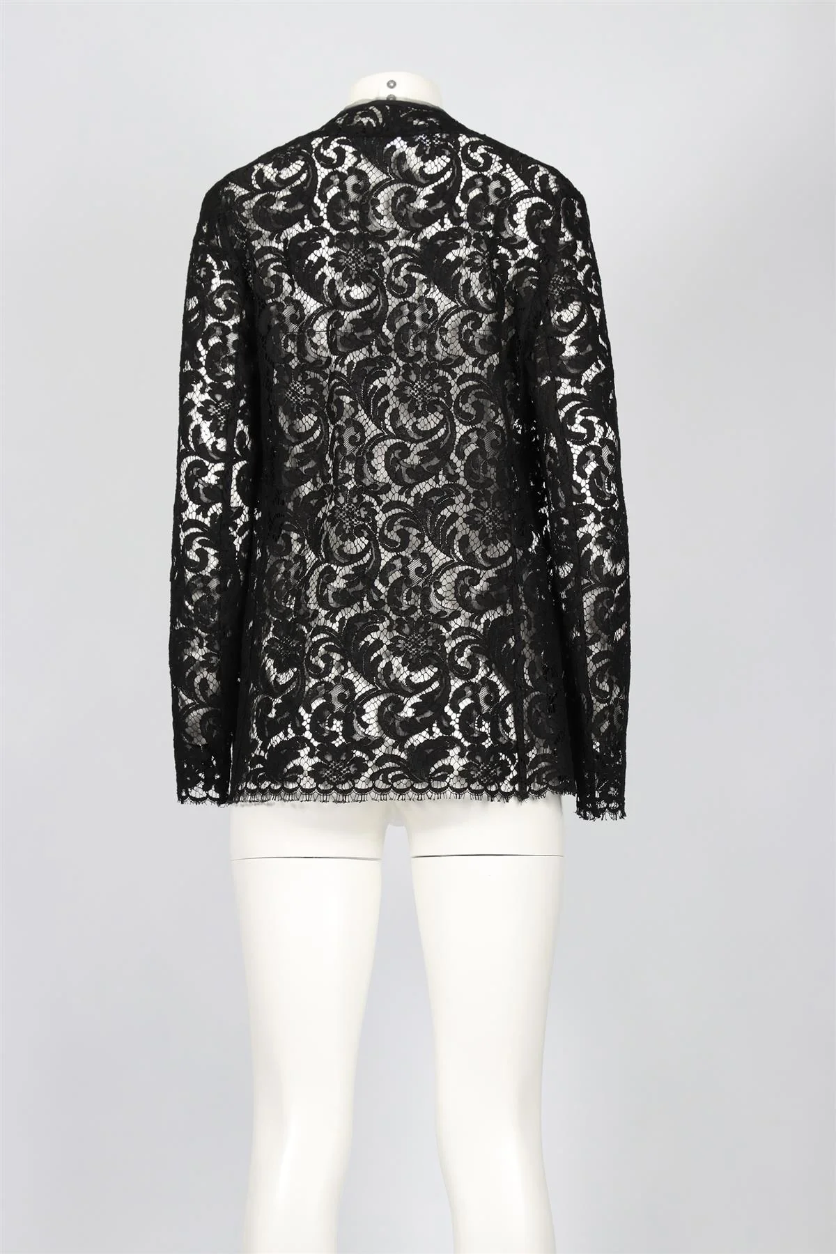 LES COPAINS BLACK LACE JACKET IT 46 UK 14 - Image 4