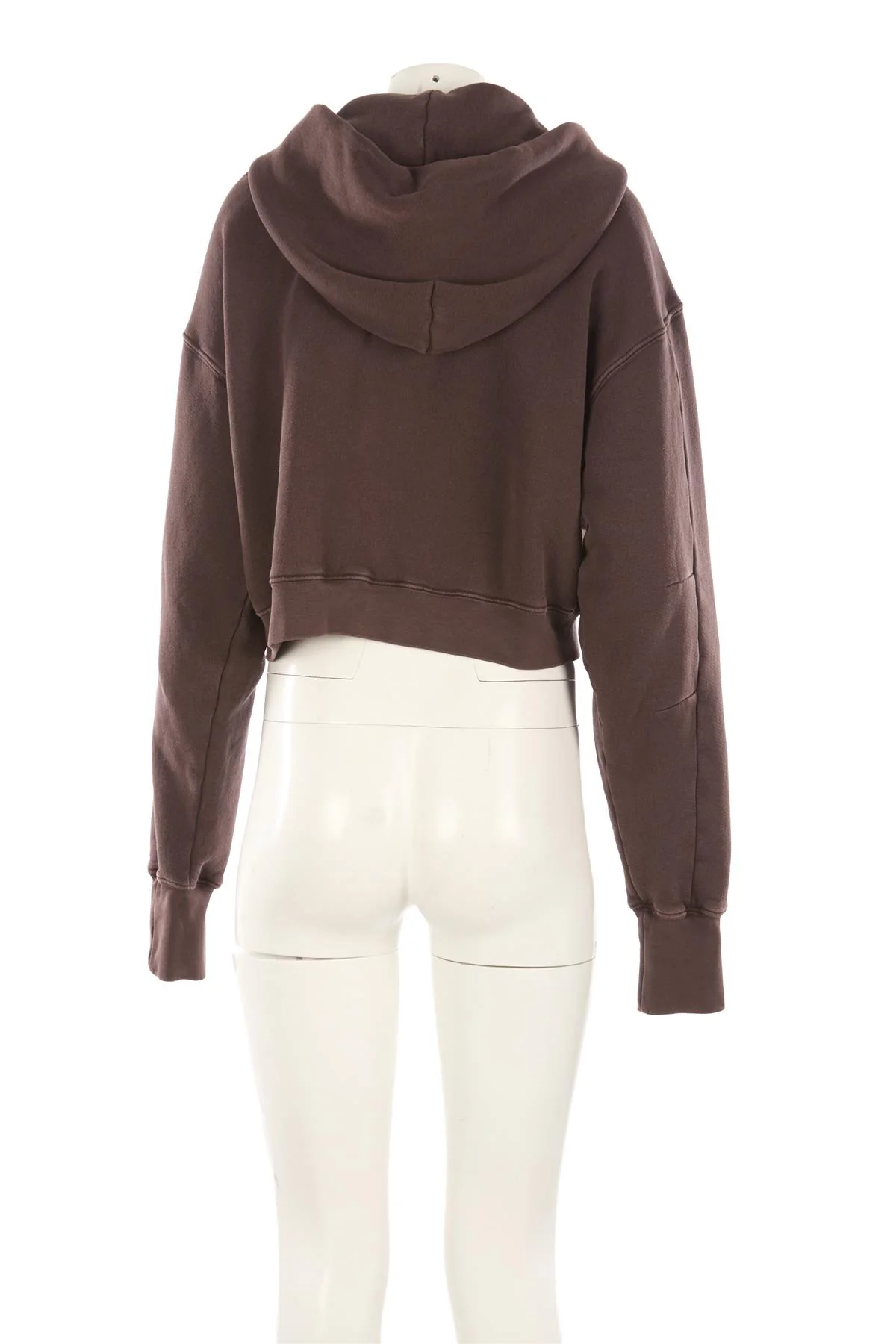 LES TIEN BROWN COTTON HOODIE MEDIUM - Image 4