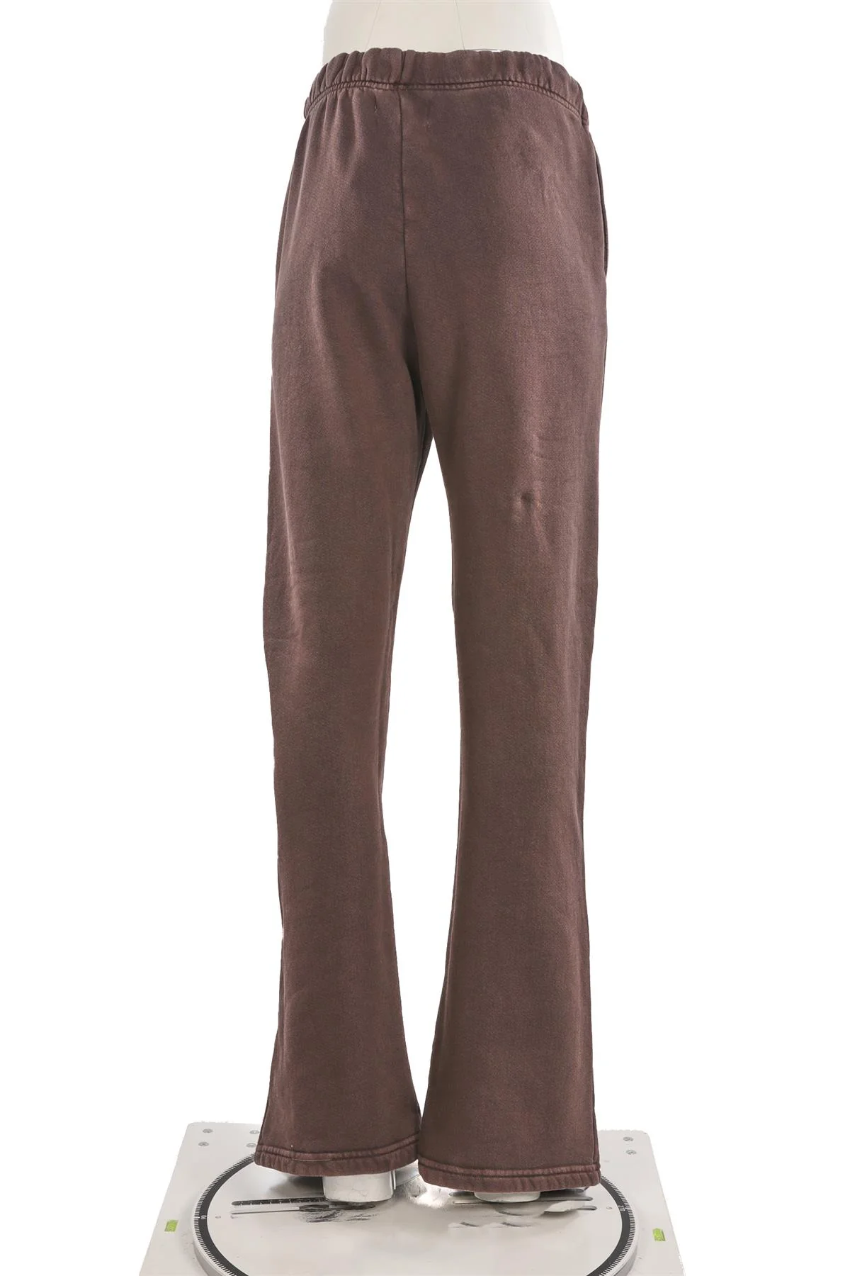 LES TIEN BROWN COTTON TRACK PANTS MEDIUM - Image 4
