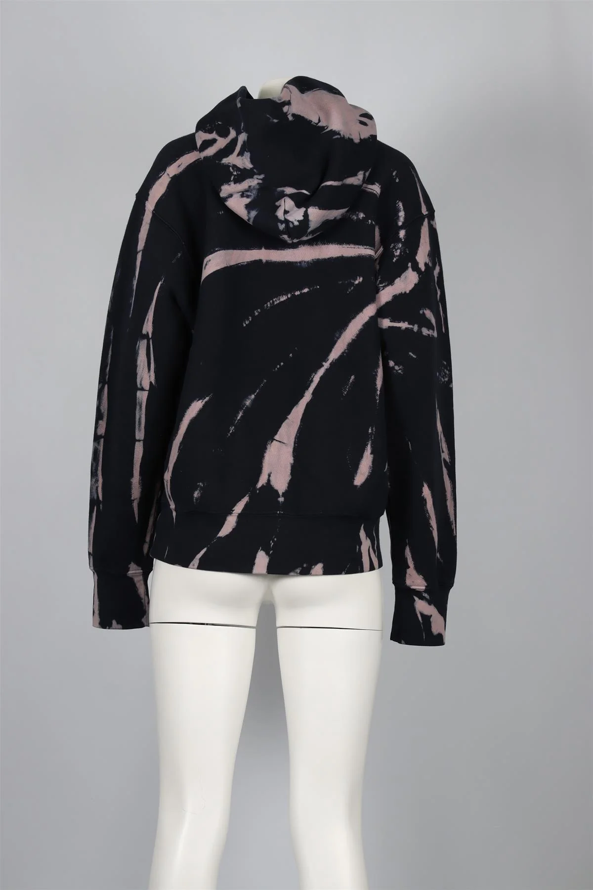 LES TIEN NAVY COTTON HOODIE SMALL - Image 4