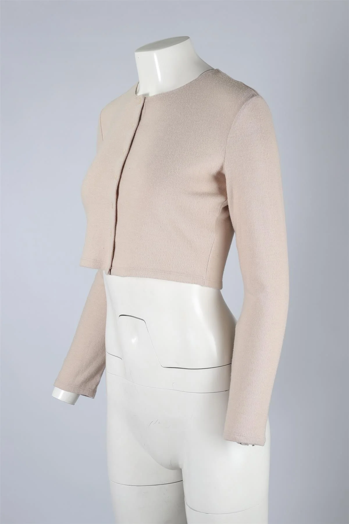 LESET BEIGE CASHMERE CARDIGAN SMALL - Image 3