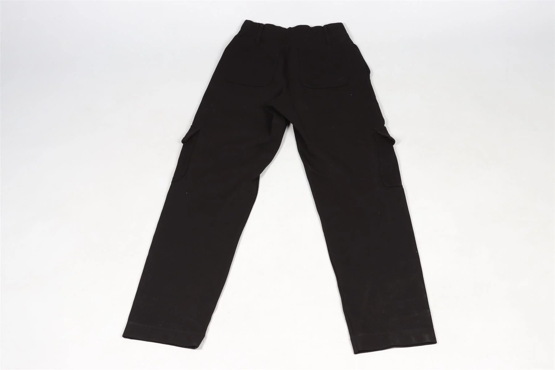 LESET BLACK JERSEY STRAIGHT LEG PANTS XSMALL - Image 5
