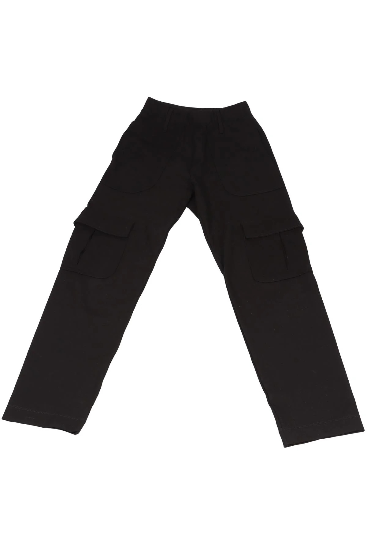 LESET BLACK JERSEY STRAIGHT LEG PANTS XSMALL - Image 6