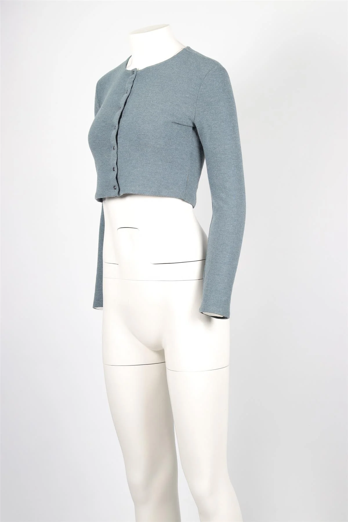 LESET BLUE JERSEY CARDIGAN SMALL - Image 3