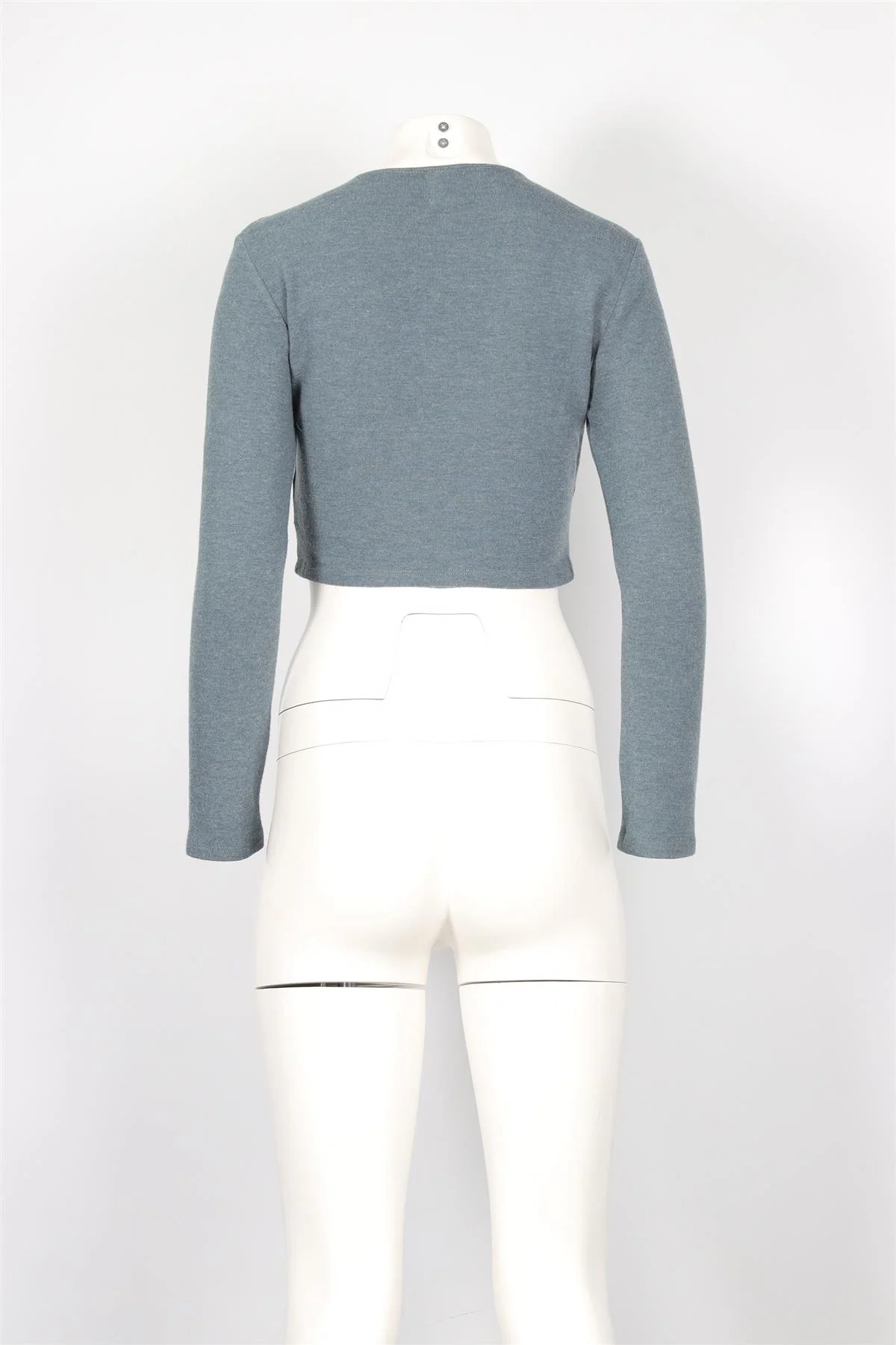 LESET BLUE JERSEY CARDIGAN SMALL - Image 4