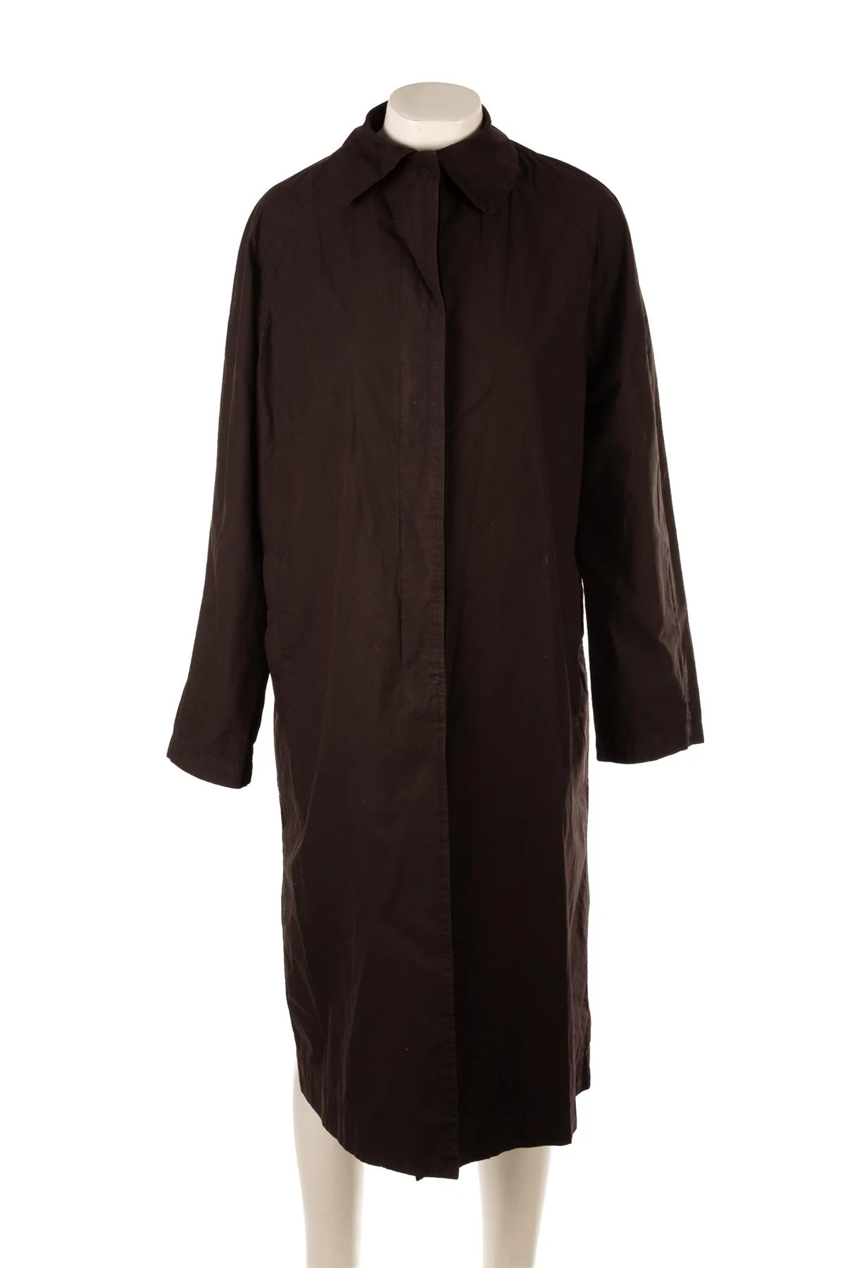 LESET BROWN COTTON COAT SMALL - Image 2