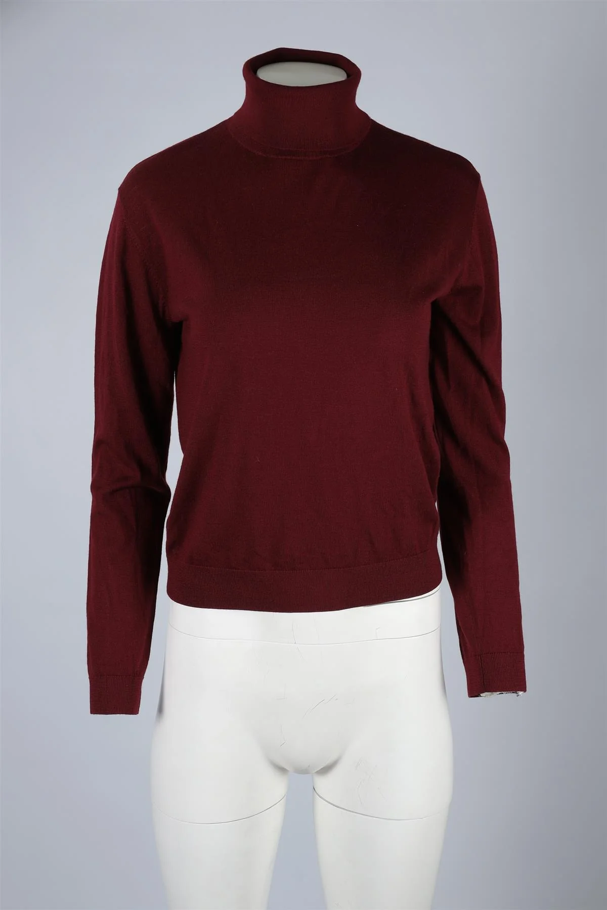 LESET BURGUNDY WOOL SWEATER XSMALL - Image 2