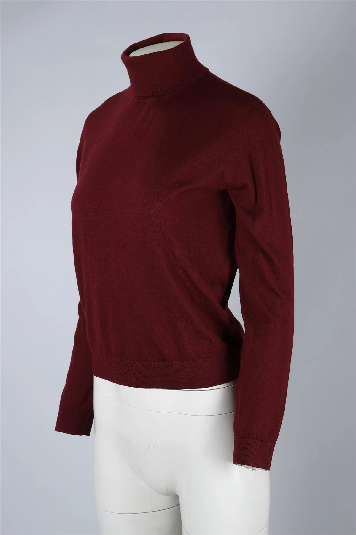 LESET BURGUNDY WOOL SWEATER XSMALL - Image 3