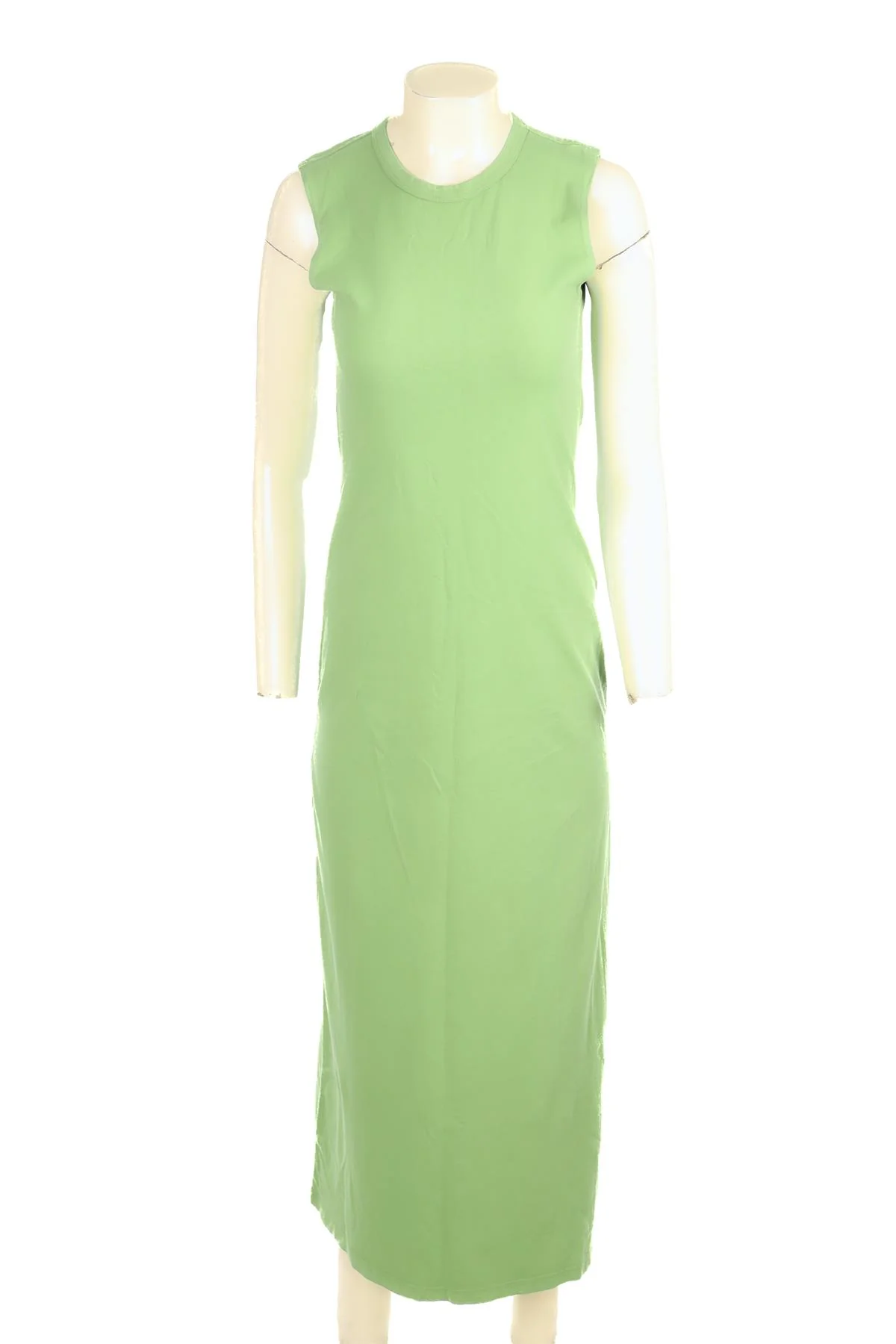 LESET GREEN COTTON MAXI DRESS XSMALL - Image 2