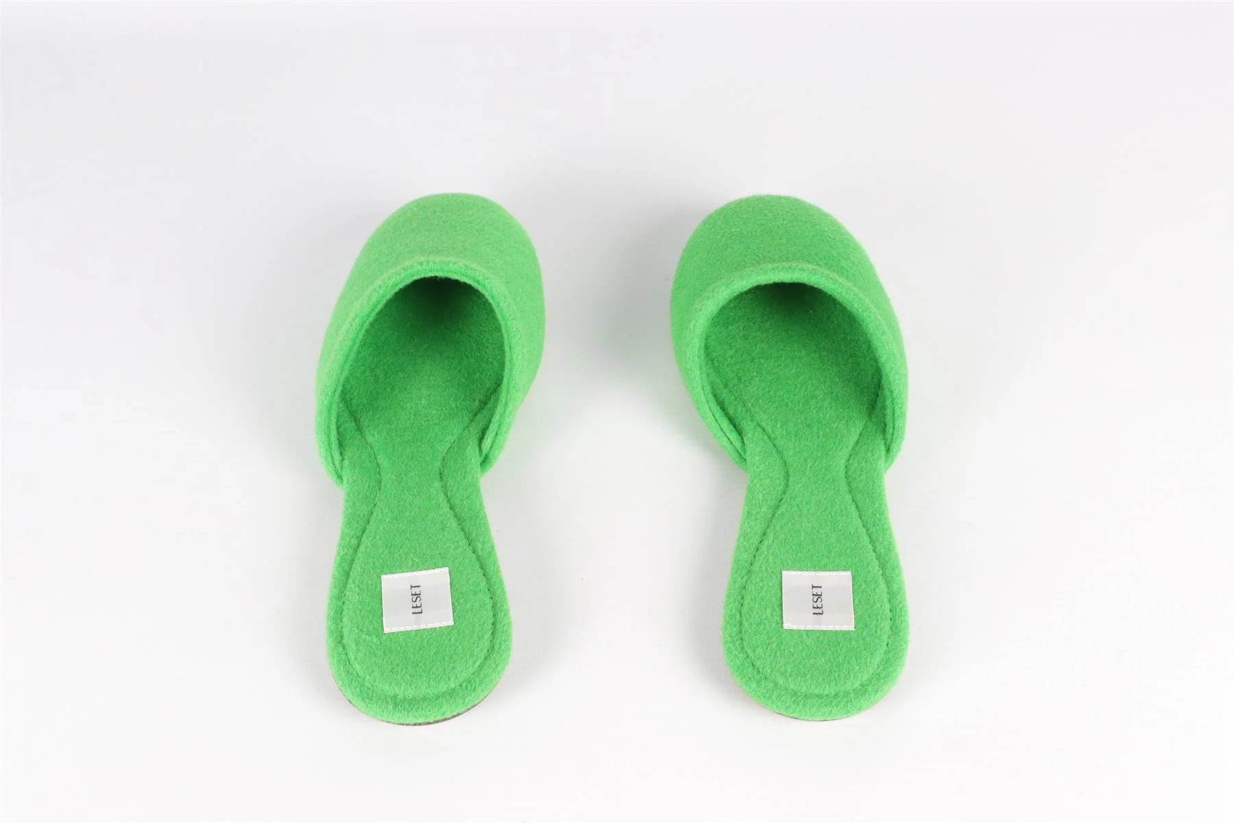 LESET GREEN FELT SLIPPERS EU 38 UK 5 US 8 - Image 12