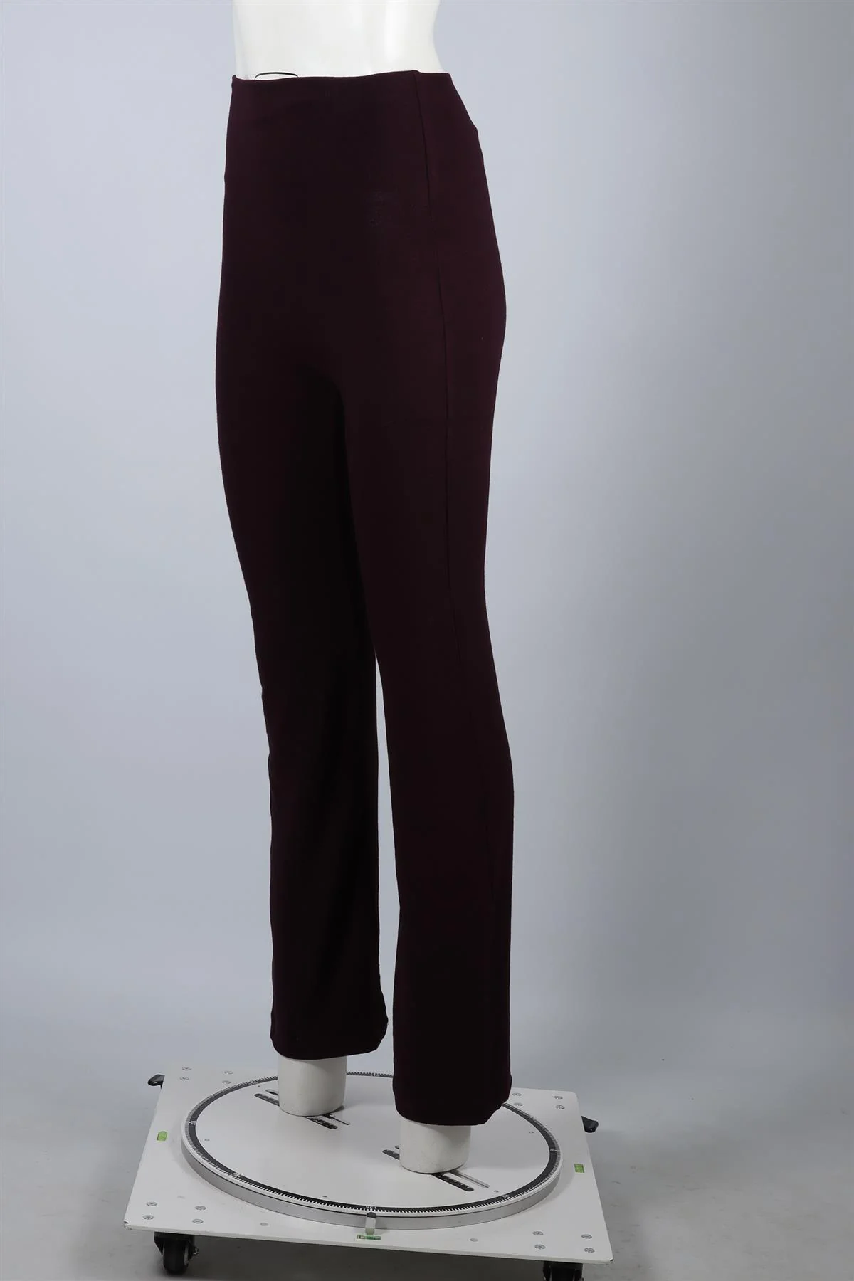 LESET PURPLE CASHMERE STRAIGHT LEG PANTS SMALL - Image 3