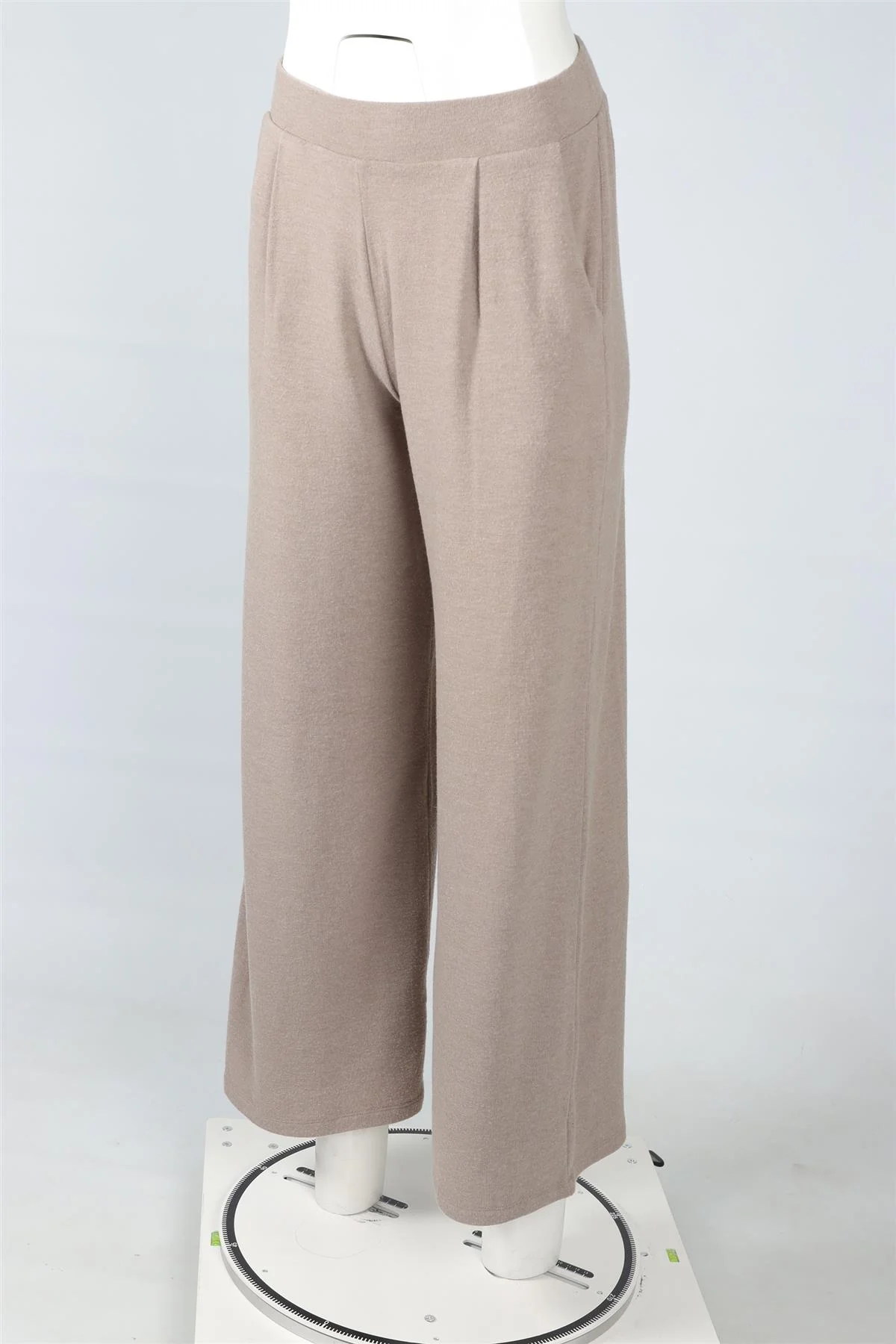 LESET STONE KNIT WIDE LEG PANTS SMALL - Image 3