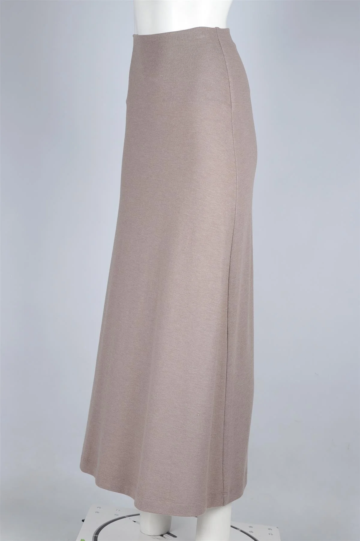 LESET TAUPE JERSEY MAXI SKIRT XSMALL - Image 3