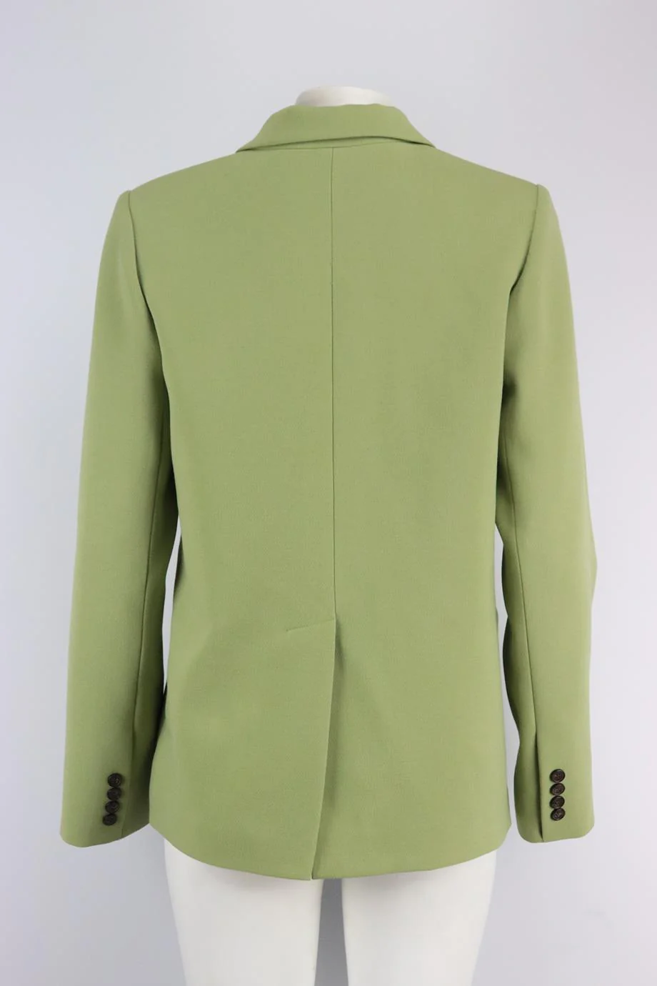 LESYANEBO DOUBLE BREASTED WOVEN BLAZER SMALL - Image 4