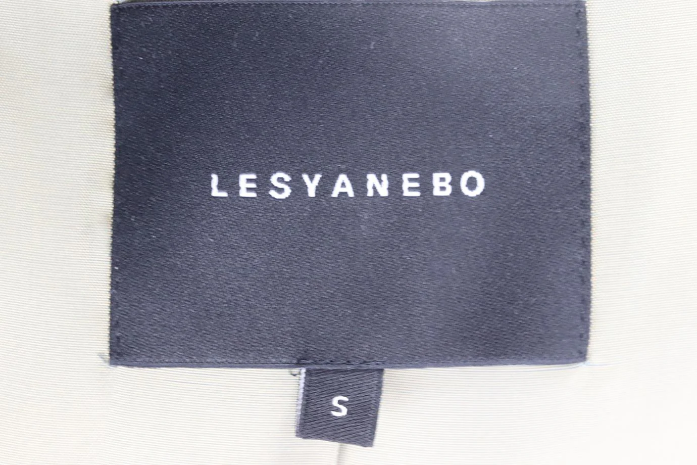 LESYANEBO DOUBLE BREASTED WOVEN BLAZER SMALL - Image 5