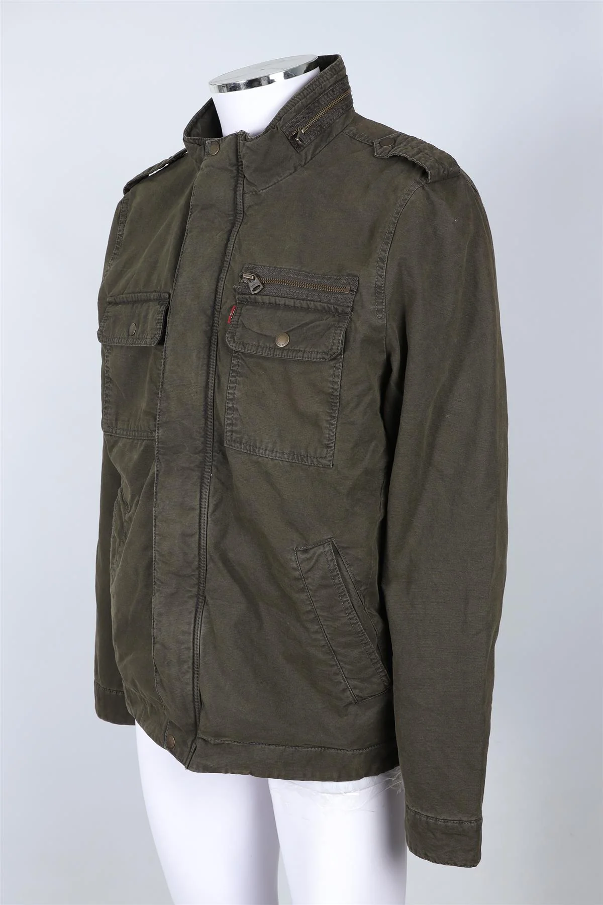 LEVI'S GREEN MEN'S COTTON JACKET LARGE - Image 3
