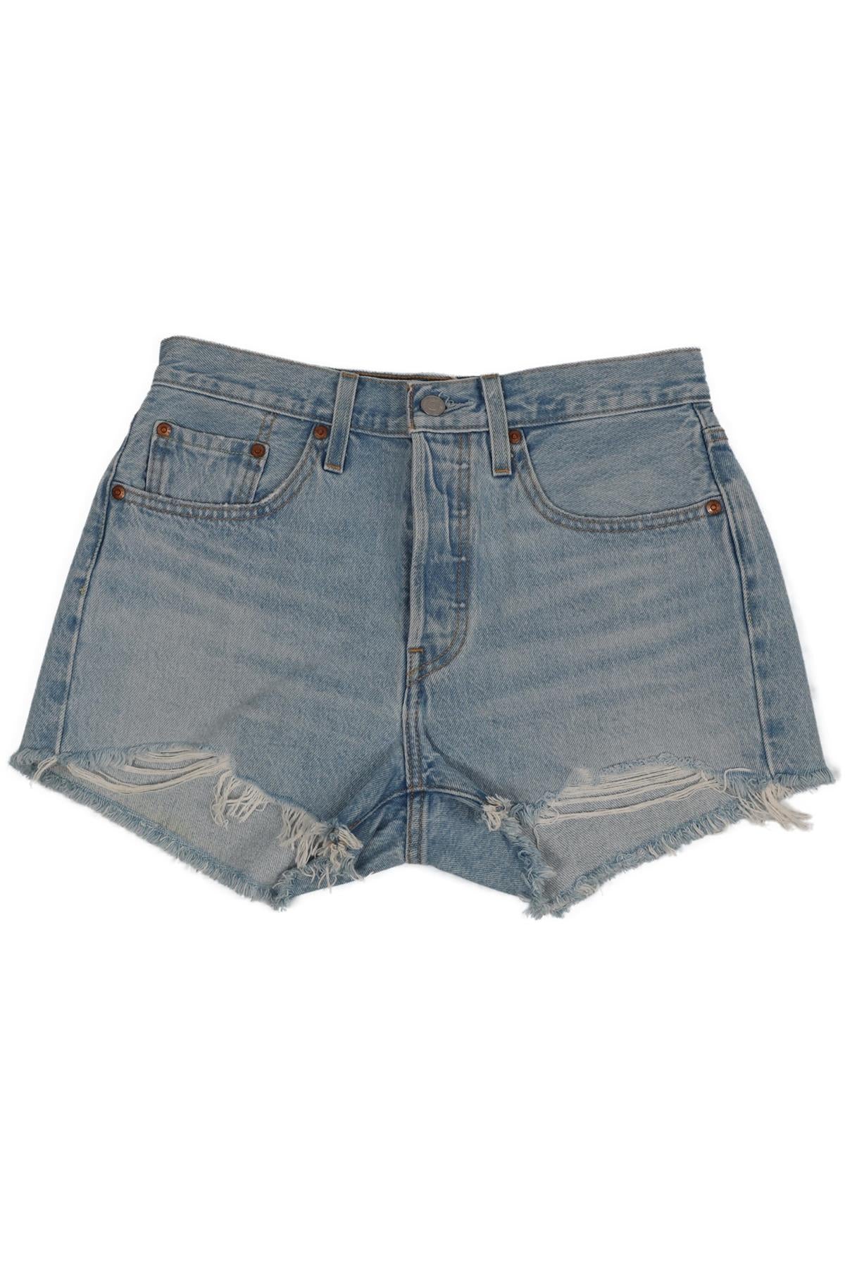 LEVI'S HIGH RISE DENIM SHORTS W27 UK 8-10 - Image 6