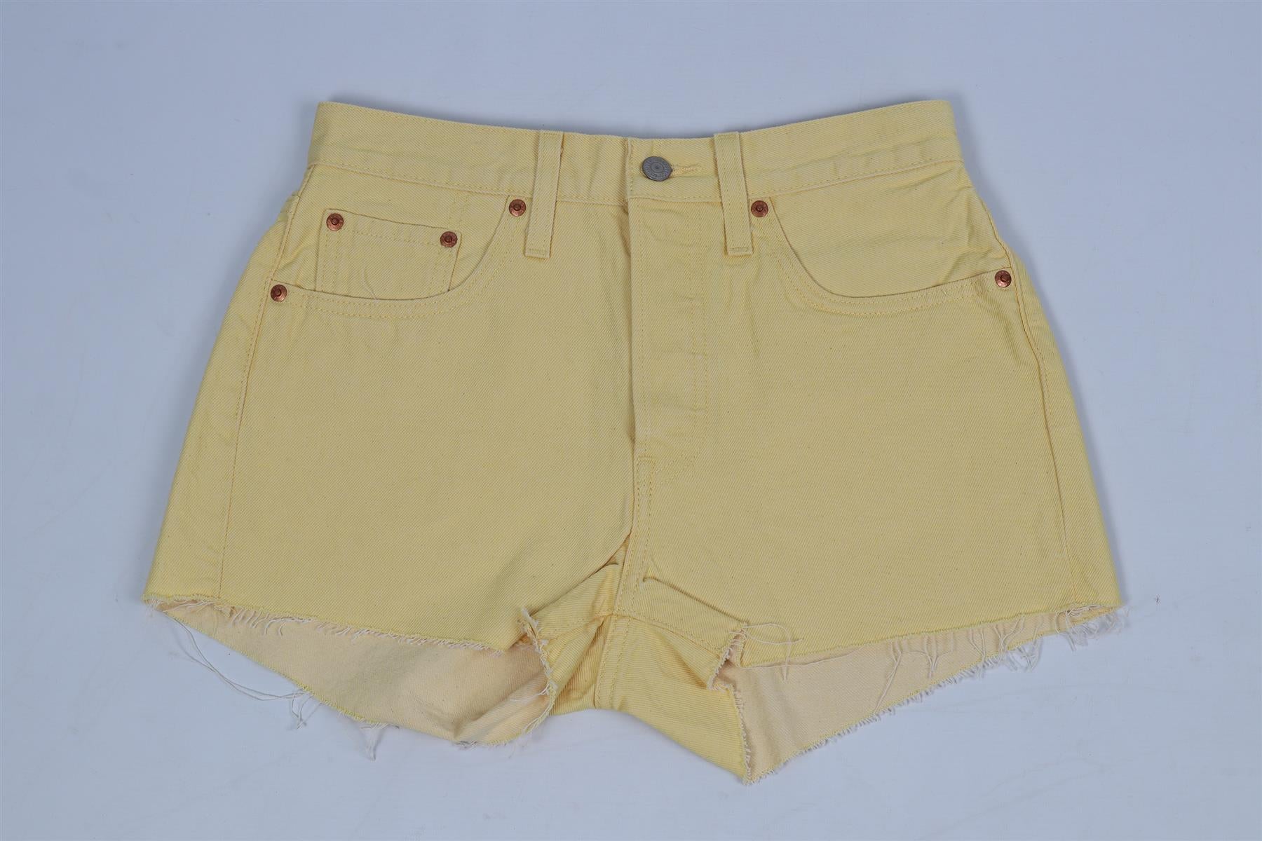 LEVI'S HIGH RISE DENIM SHORTS W27 UK 8-10 - Image 2
