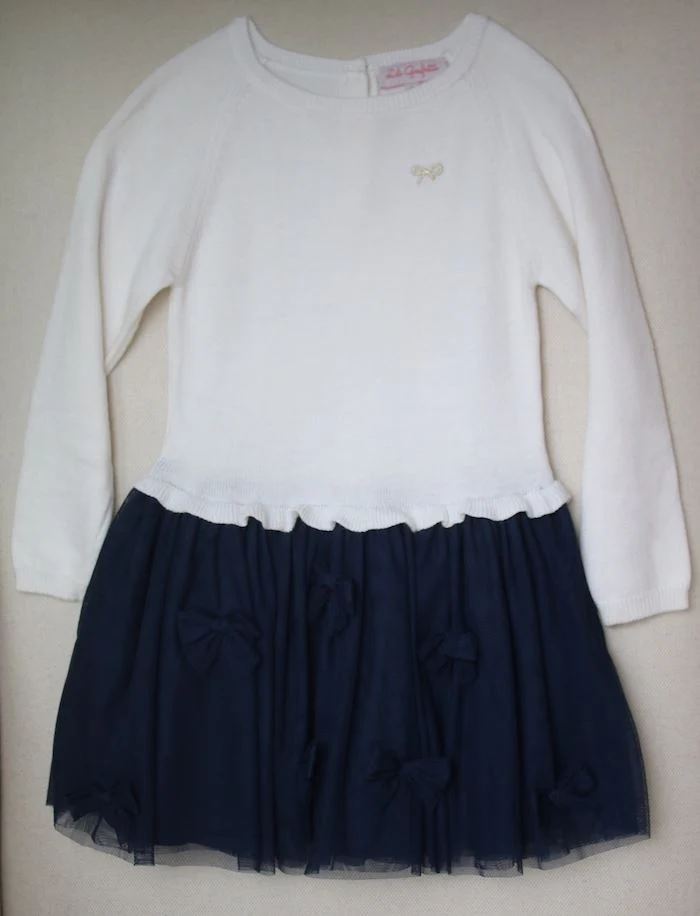 LILI GAUFRETTE GIRLS IVORY TULLE DRESS 4 YEARS - Image 2