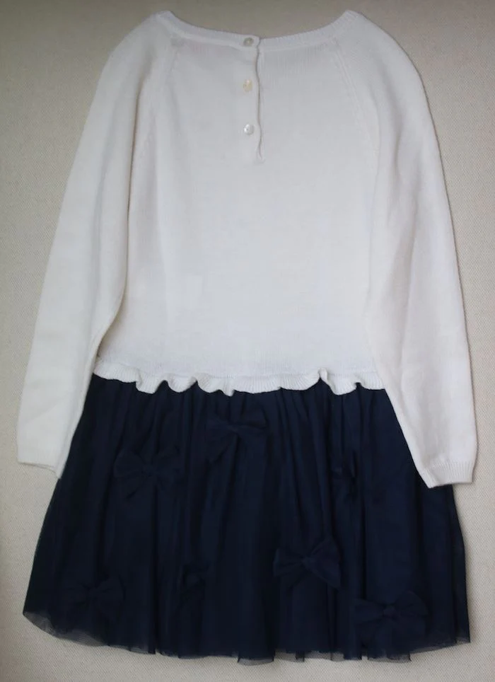 LILI GAUFRETTE GIRLS IVORY TULLE DRESS 4 YEARS - Image 3