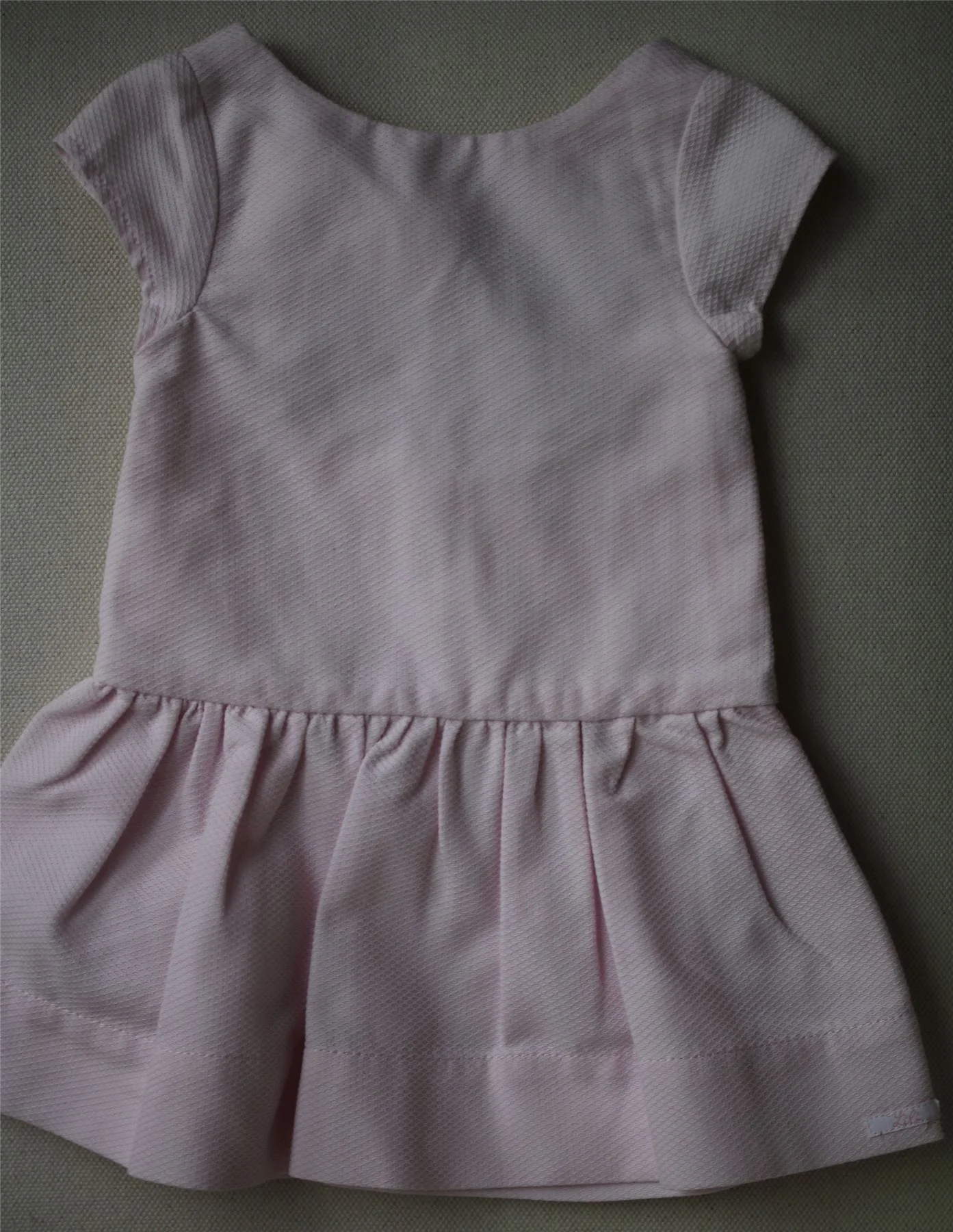 LILI GAUFRETTE GIRLS PINK BOW DRESS 2 YEARS - Image 2