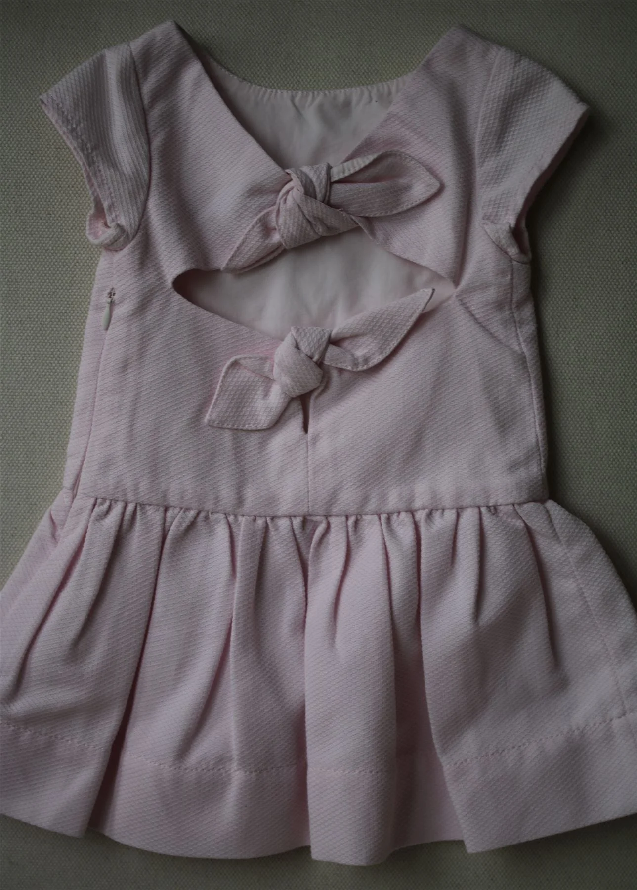 LILI GAUFRETTE GIRLS PINK BOW DRESS 2 YEARS - Image 5