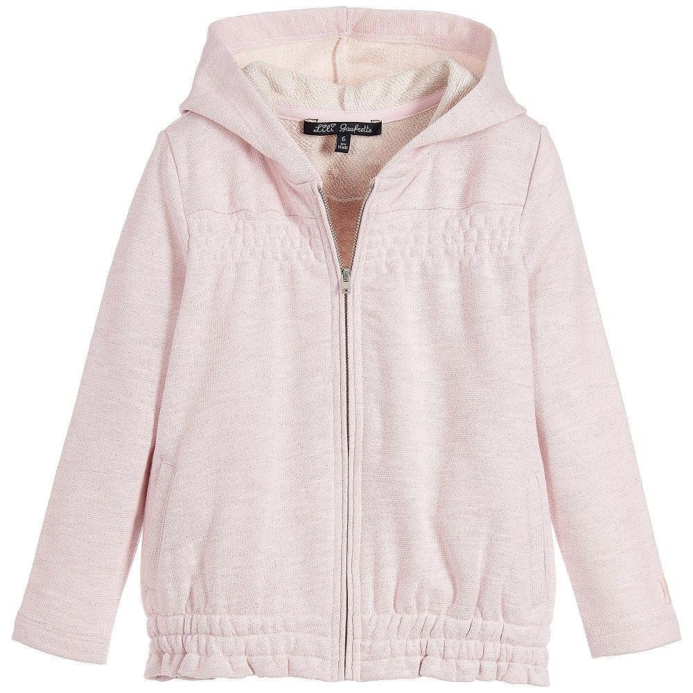 LILI GAUFRETTE GIRLS PINK COTTON JERSEY TRACKSUIT 3 YEARS - Image 3