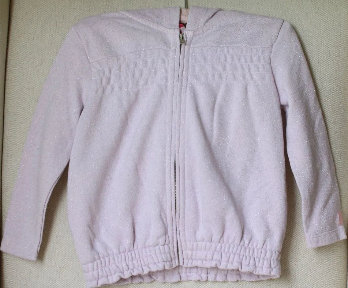 LILI GAUFRETTE GIRLS PINK COTTON JERSEY TRACKSUIT 3 YEARS - Image 5