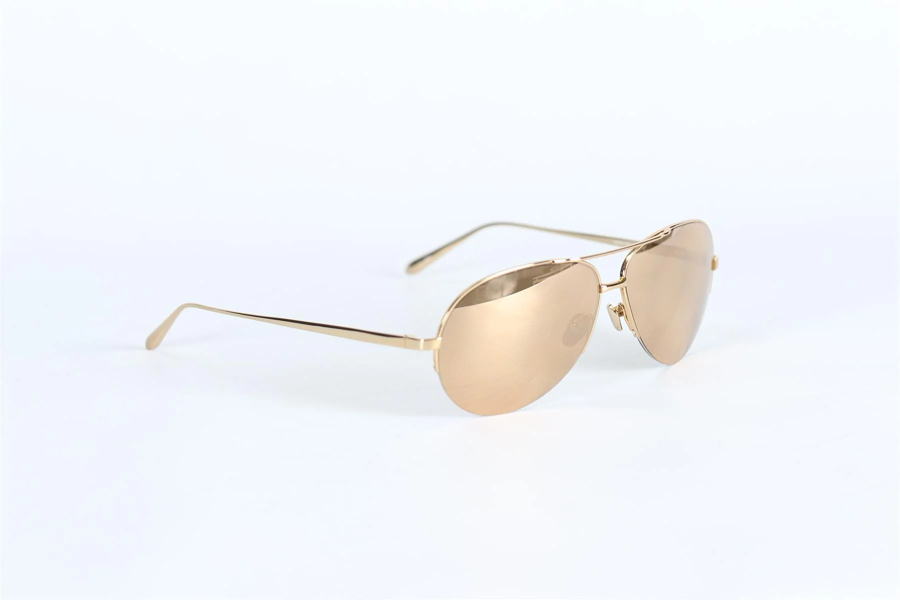 LINDA FARROW ROUND FRAME METAL SUNGLASSES - Image 2