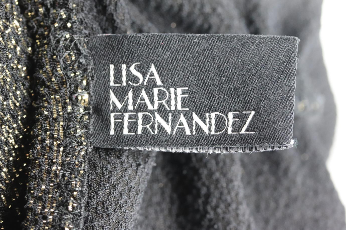 LISA MARIE FERNANDEZ METALLIC STRETCH SWIMSUIT UK 14 - Image 5