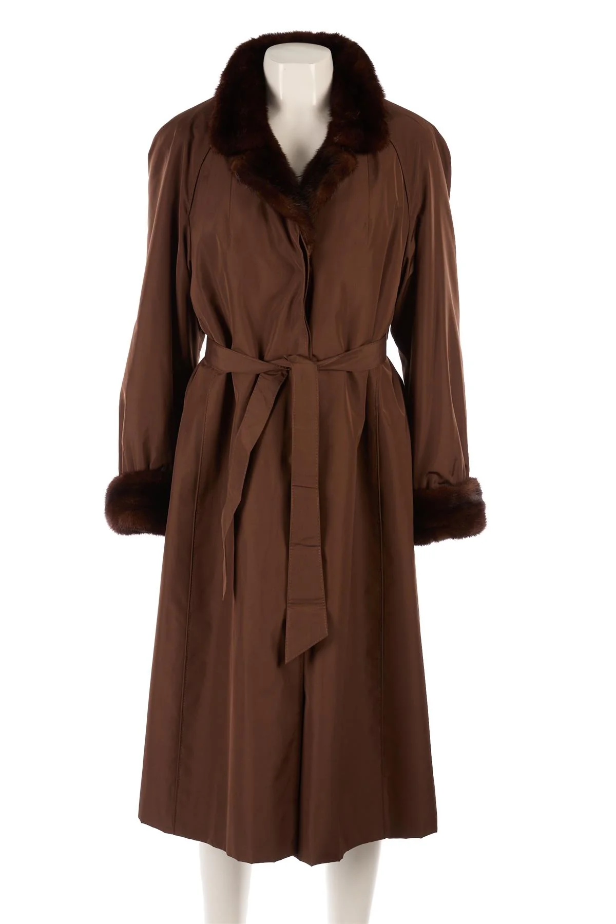 LISBETH BUCHLER MINK AND RABBIT FUR COAT LARGE - Image 2